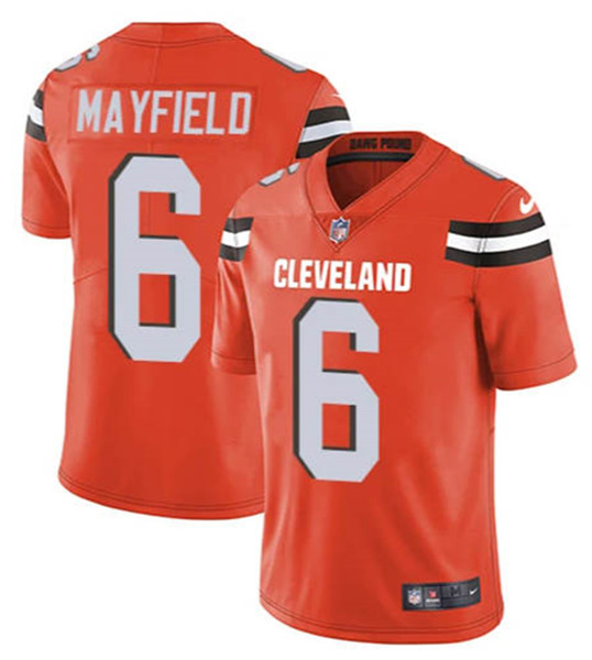 Men's Cleveland Browns #6 Baker Mayfield Orange NFL Vapor Untouchable Limited Stitched Jersey